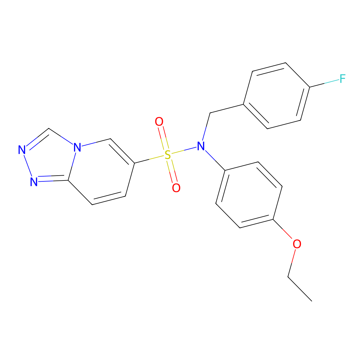 N-(4-ethoxyphenyl)-N-[(4-fluorophenyl)methyl]-[1,2,4]triazolo[4,3-a]pyridine-6-sulfonamide molecular structure, CAS 1251604-94-0