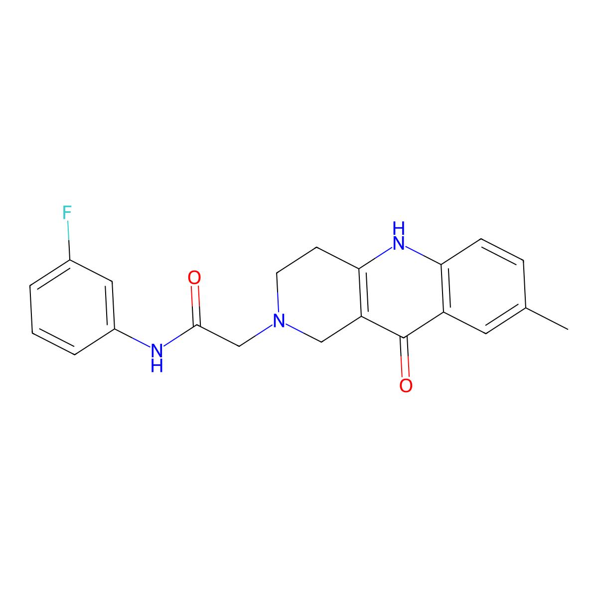 N-(3-fluorophenyl)-2-(8-methyl-10-oxo-3,4-dihydrobenzo[b][1,6]naphthyridin-2(1H,5H,10H)-yl)acetamide molecular structure, CAS 1251609-10-5