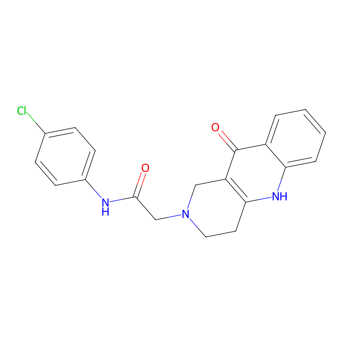 N-(4-chlorophenyl)-2-(10-oxo-3,4-dihydrobenzo[b][1,6]naphthyridin-2(1H,5H,10H)-yl)acetamide molecular structure, CAS 1251612-24-4