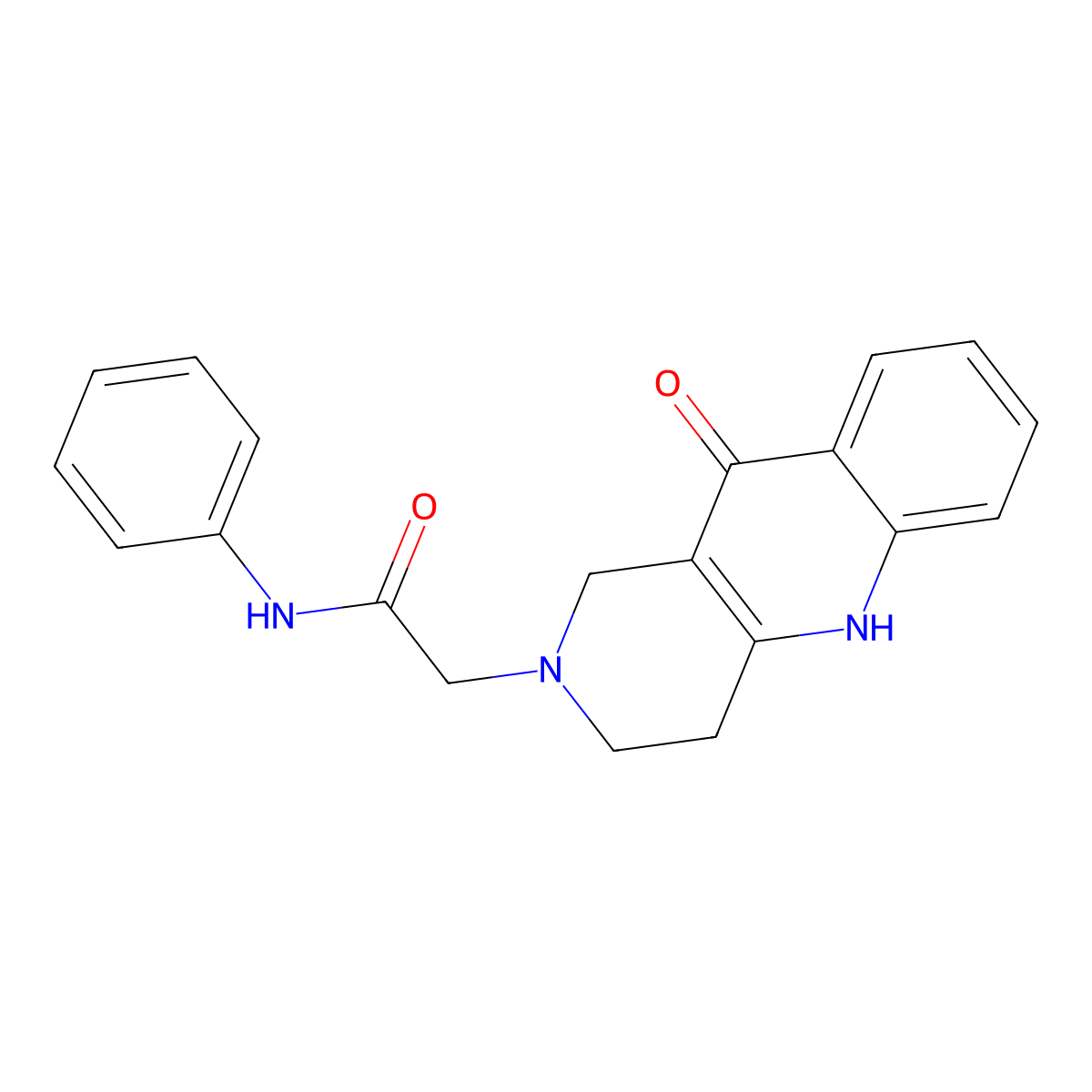 2-(10-oxo-3,4-dihydrobenzo[b][1,6]naphthyridin-2(1H,5H,10H)-yl)-N-phenylacetamide molecular structure, CAS 1251612-72-2