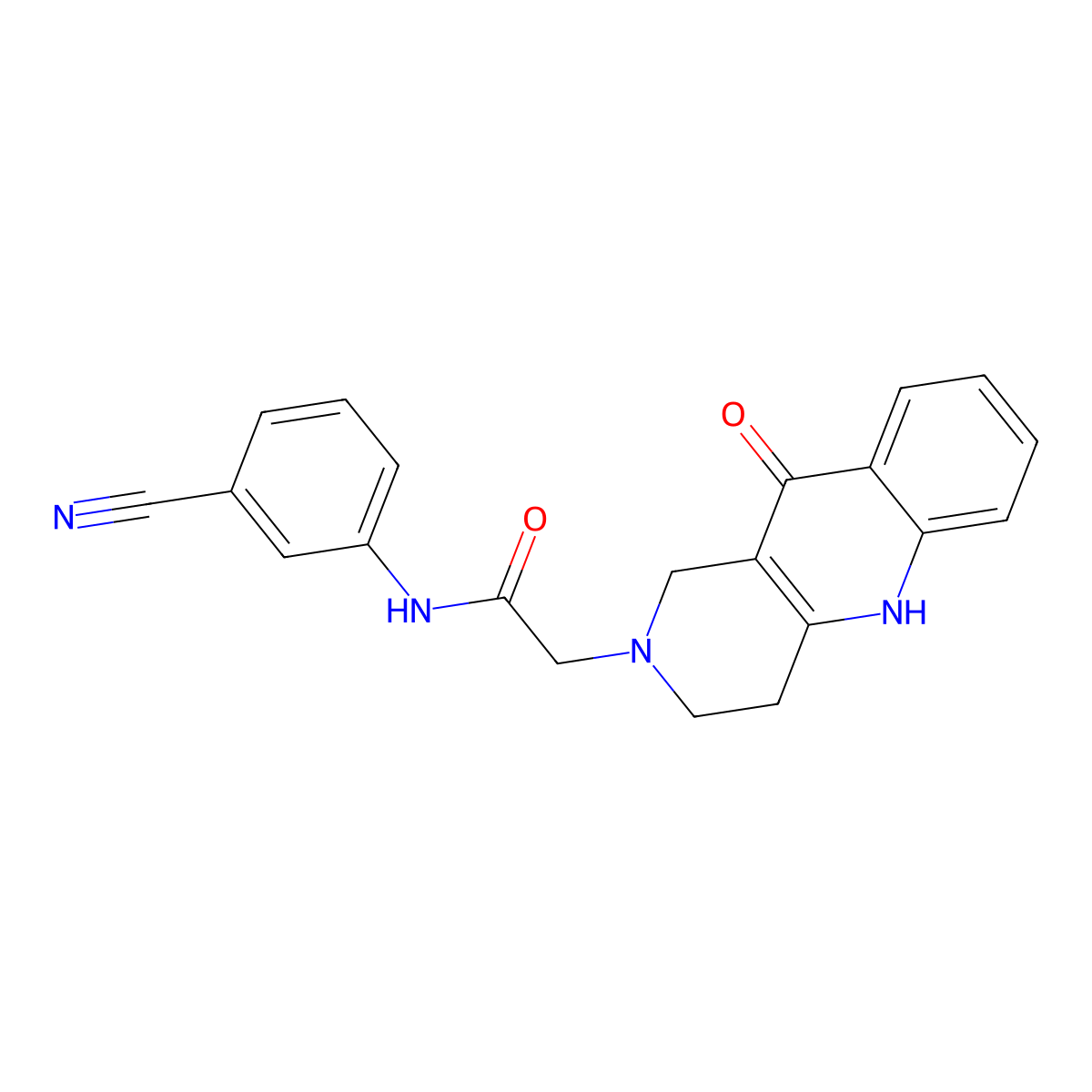 N-(3-cyanophenyl)-2-(10-oxo-3,4-dihydrobenzo[b][1,6]naphthyridin-2(1H,5H,10H)-yl)acetamide molecular structure, CAS 1251613-00-9