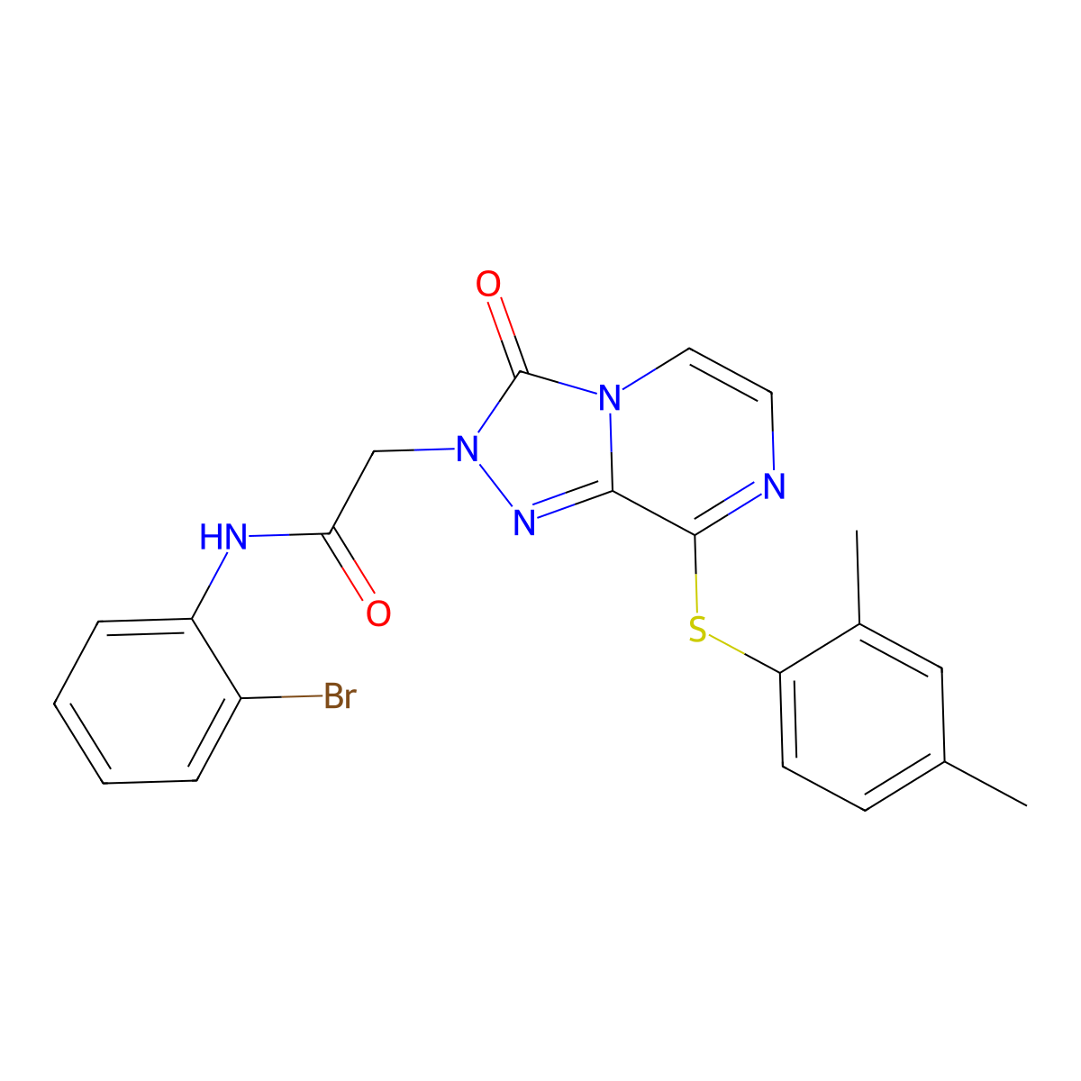 N-(3-ethylphenyl)-2-[8-[(3-methylphenyl)thio]-3-oxo[1,2,4]triazolo[4,3-a]pyrazin-2(3H)-yl]acetamide molecular structure, CAS 1251613-41-8