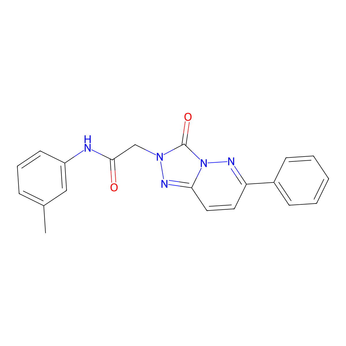 N-(3-methylphenyl)-2-{3-oxo-6-phenyl-2H,3H-[1,2,4]triazolo[4,3-b]pyridazin-2-yl}acetamide molecular structure, CAS 1251613-63-4