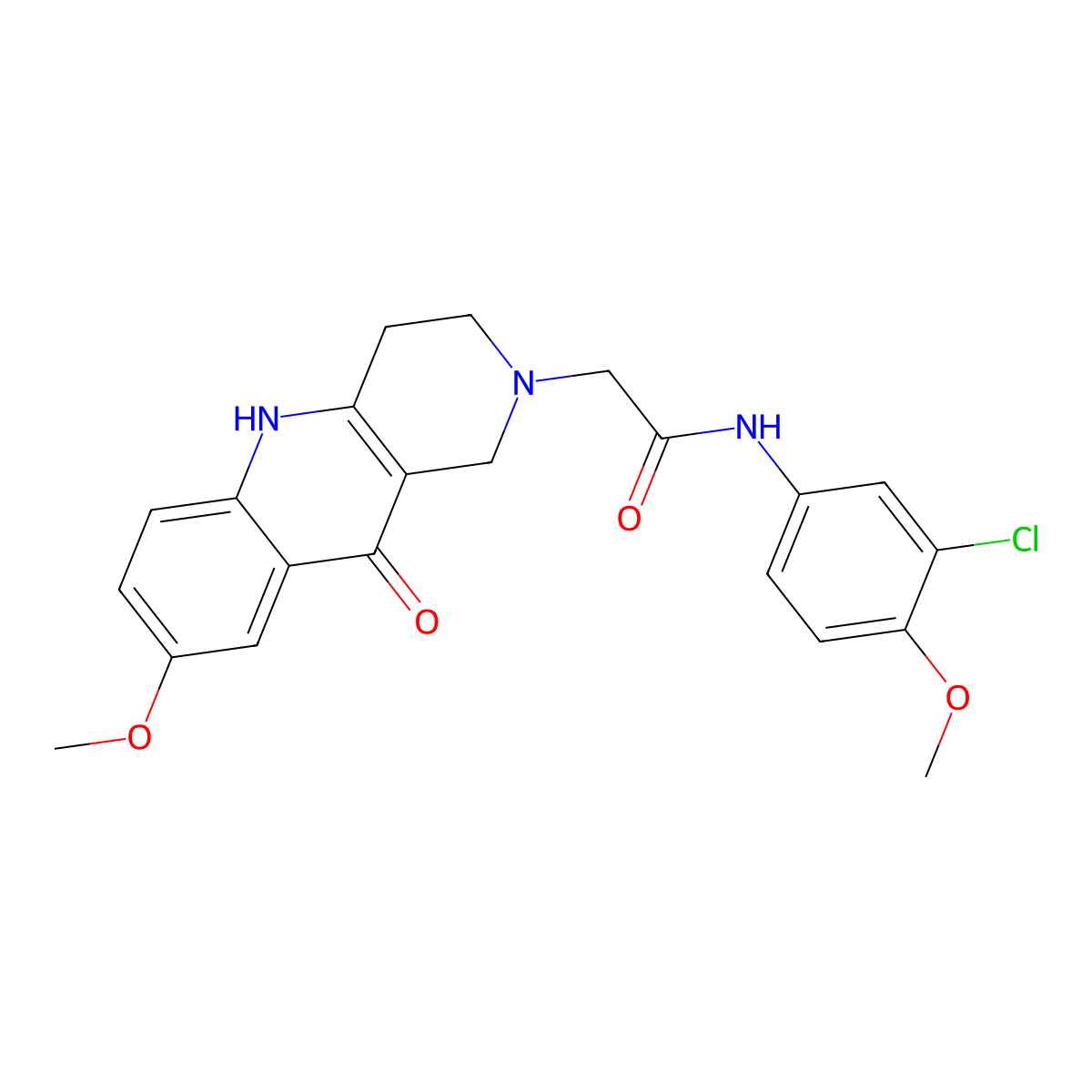 N-(3-chloro-4-methoxyphenyl)-2-(8-methoxy-10-oxo-3,4-dihydrobenzo[b][1,6]naphthyridin-2(1H,5H,10H)-yl)acetamide molecular structure, CAS 1251614-01-3