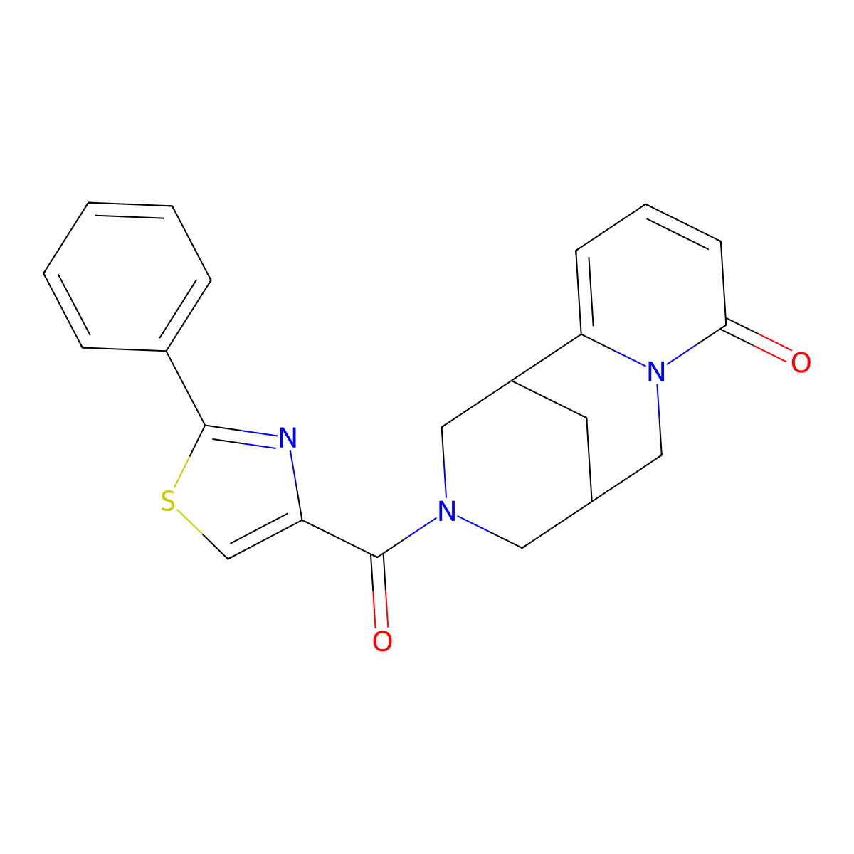 11-(2-Phenyl-1,3-thiazole-4-carbonyl)-7,11-diazatricyclo[7.3.1.0^{2,7}]trideca-2,4-dien-6-one molecular structure, CAS 1251614-74-0