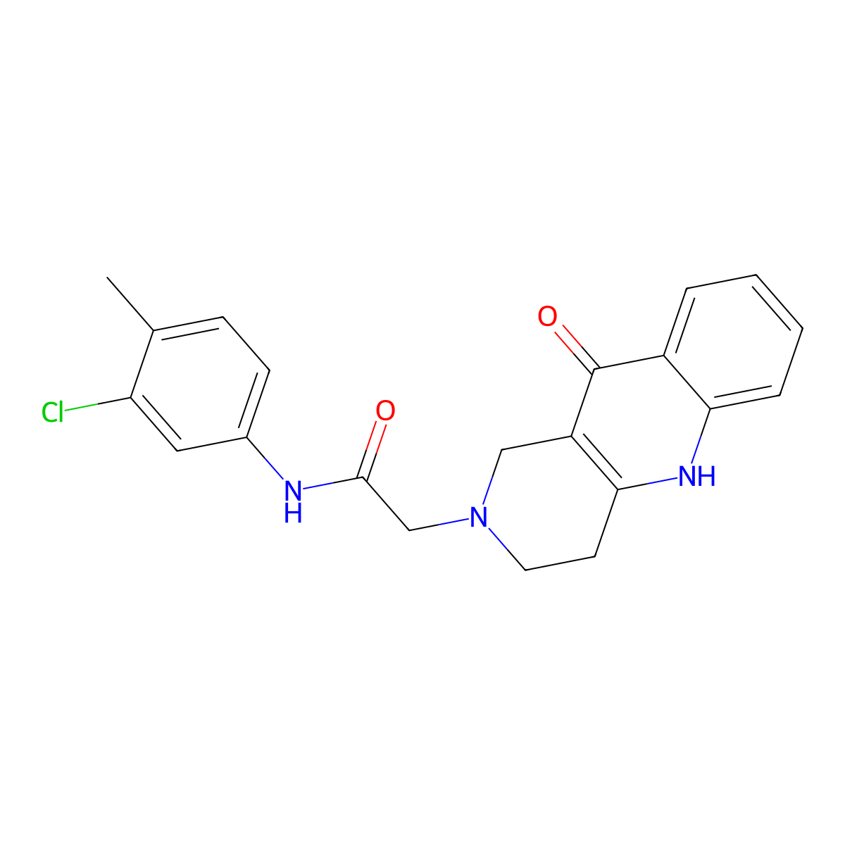 N-(3-chloro-4-methylphenyl)-2-(10-oxo-3,4-dihydrobenzo[b][1,6]naphthyridin-2(1H,5H,10H)-yl)acetamide molecular structure, CAS 1251615-41-4