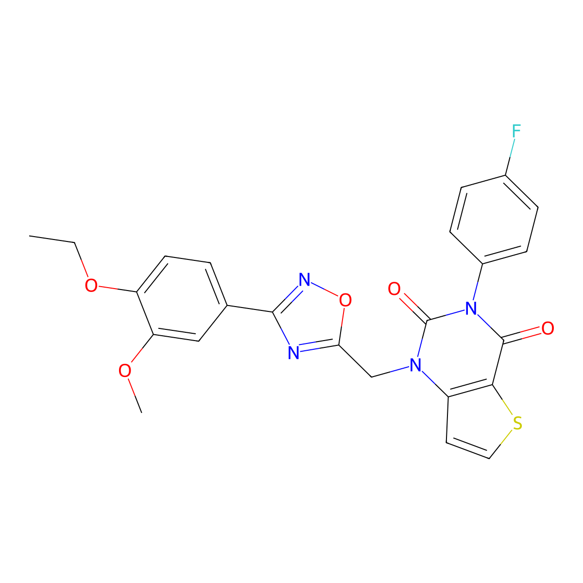 Methyl 3-{[({6-[4-(4-methoxyphenyl)piperazin-1-yl]pyrimidin-4-yl}thio)acetyl]amino}benzoate molecular structure, CAS 1251618-68-4