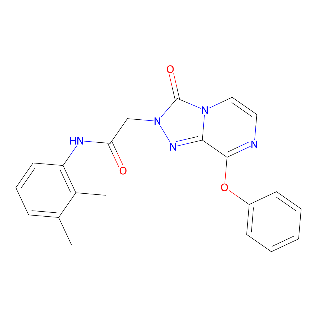 N-(2,3-dimethylphenyl)-2-(3-oxo-8-phenoxy-[1,2,4]triazolo[4,3-a]pyrazin-2(3H)-yl)acetamide molecular structure, CAS 1251619-00-7