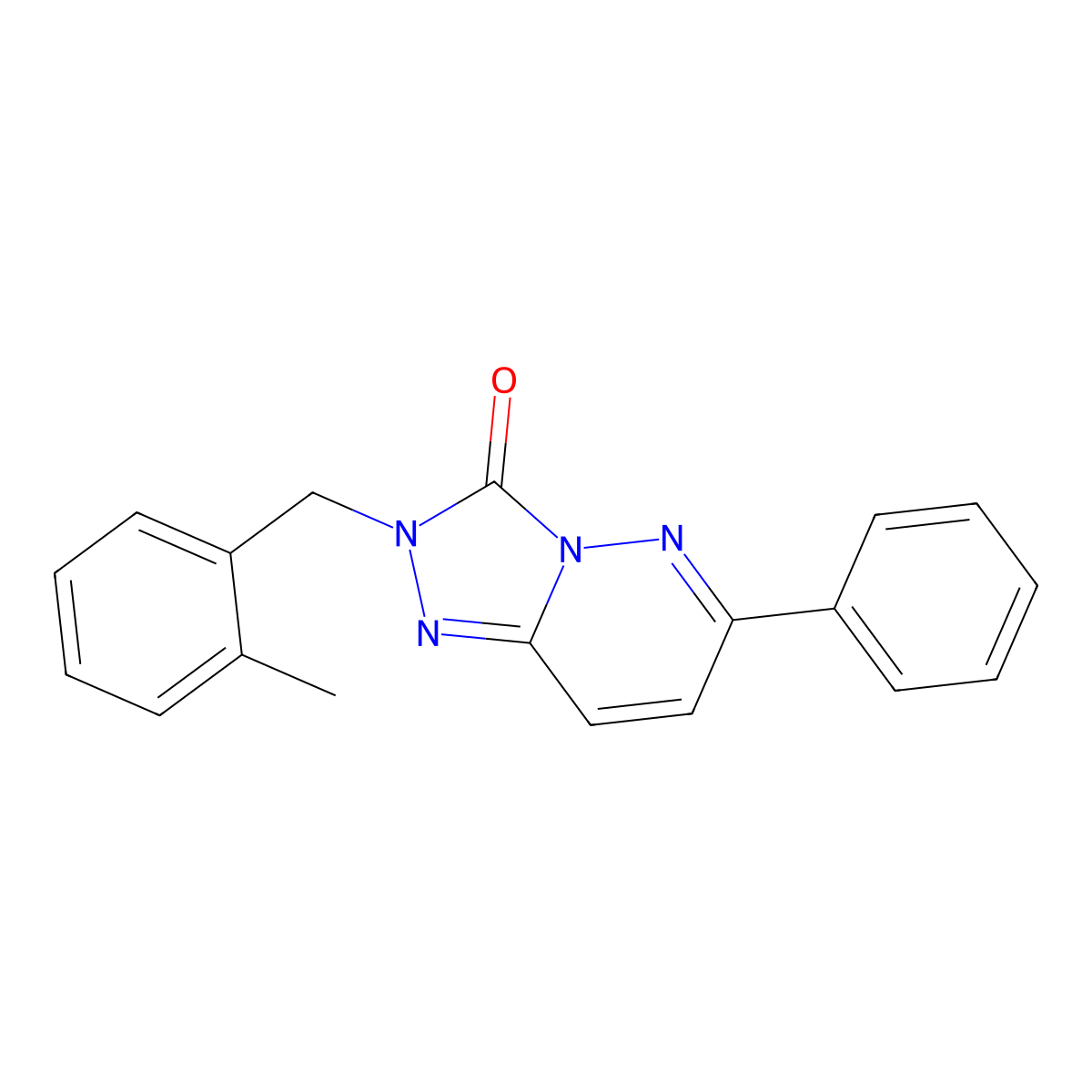 2-[(2-methylphenyl)methyl]-6-phenyl-2H,3H-[1,2,4]triazolo[4,3-b]pyridazin-3-one molecular structure, CAS 1251619-41-6