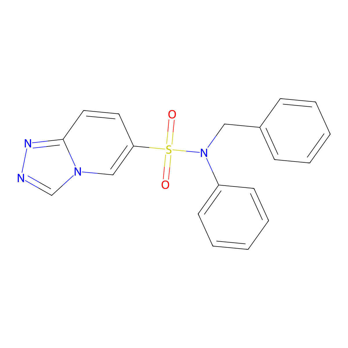 N-benzyl-N-phenyl-[1,2,4]triazolo[4,3-a]pyridine-6-sulfonamide molecular structure, CAS 1251620-23-1