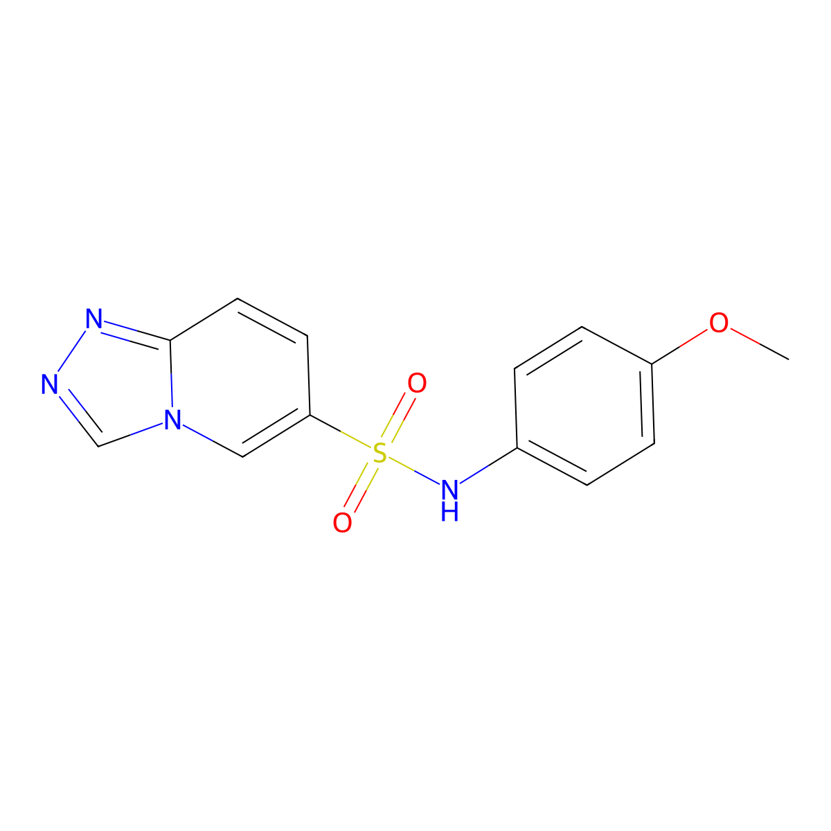 N-(4-methoxyphenyl)-[1,2,4]triazolo[4,3-a]pyridine-6-sulfonamide molecular structure, CAS 1251620-29-7