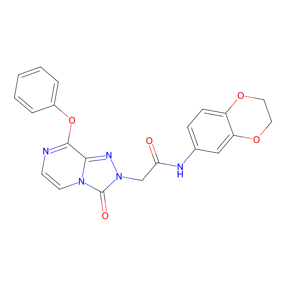 N-(2,3-dihydrobenzo[b][1,4]dioxin-6-yl)-2-(3-oxo-8-phenoxy-[1,2,4]triazolo[4,3-a]pyrazin-2(3H)-yl)acetamide molecular structure, CAS 1251621-18-7