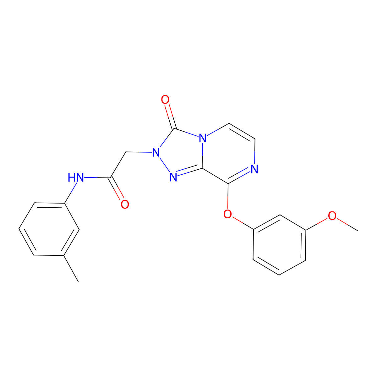 2-(8-(3-methoxyphenoxy)-3-oxo-[1,2,4]triazolo[4,3-a]pyrazin-2(3H)-yl)-N-(m-tolyl)acetamide molecular structure, CAS 1251621-32-5