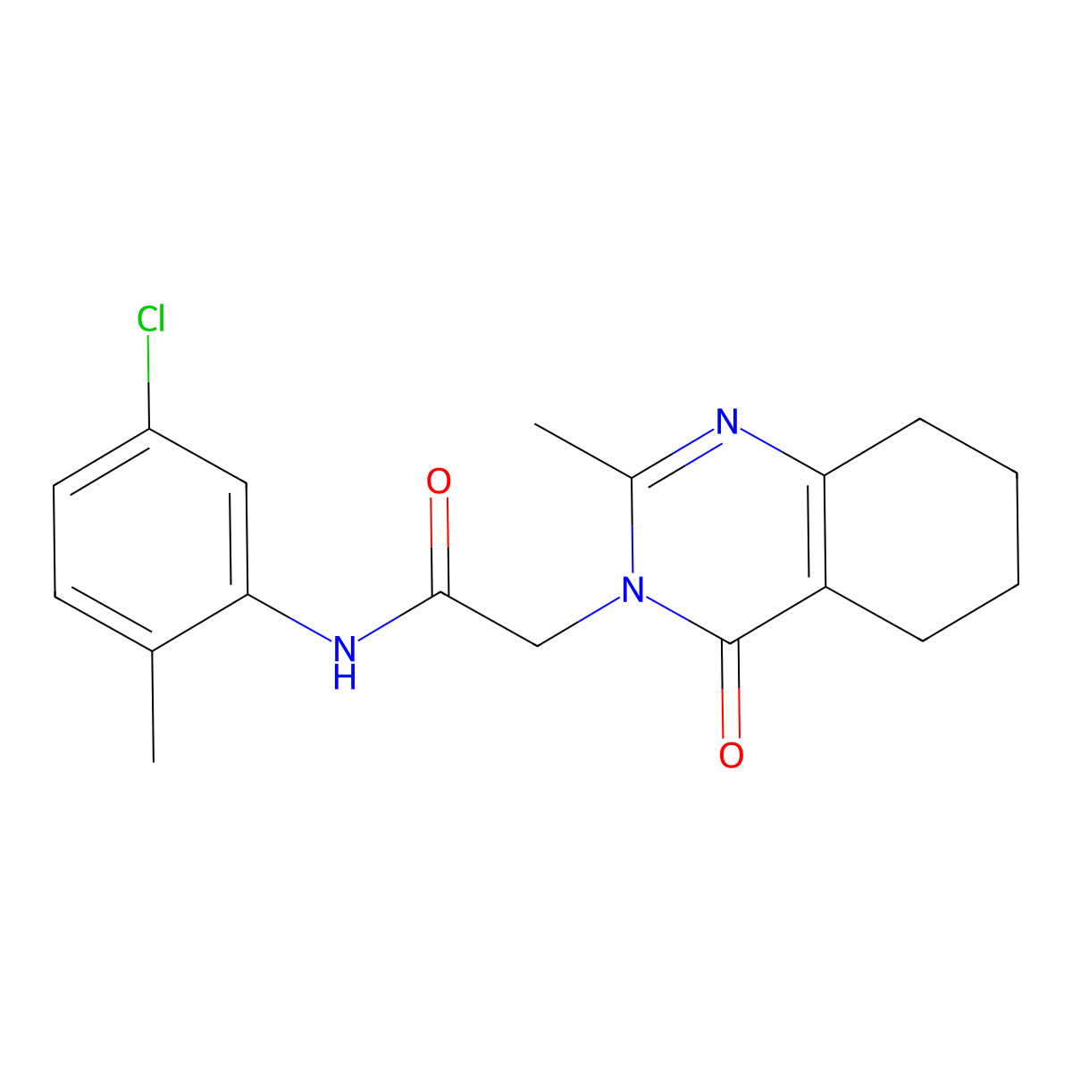 N-(5-chloro-2-methylphenyl)-2-(2-methyl-4-oxo-5,6,7,8-tetrahydroquinazolin-3-yl)acetamide molecular structure, CAS 1251621-64-3