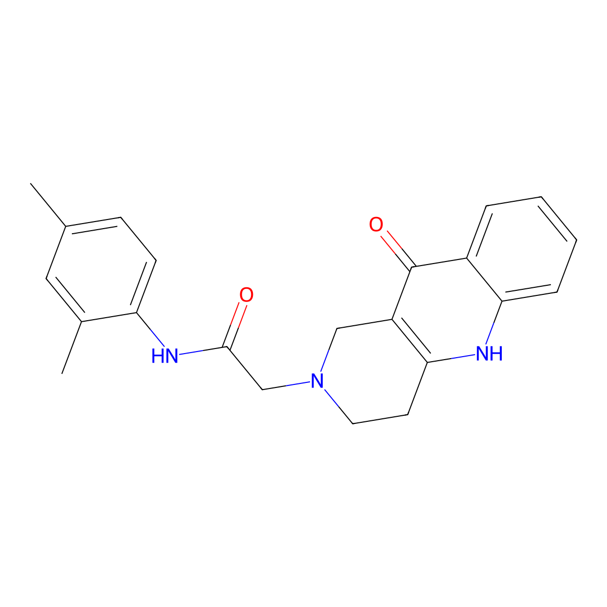 N-(2,4-dimethylphenyl)-2-{10-oxo-1H,2H,3H,4H,5H,10H-benzo[b]1,6-naphthyridin-2-yl}acetamide molecular structure, CAS 1251622-41-9