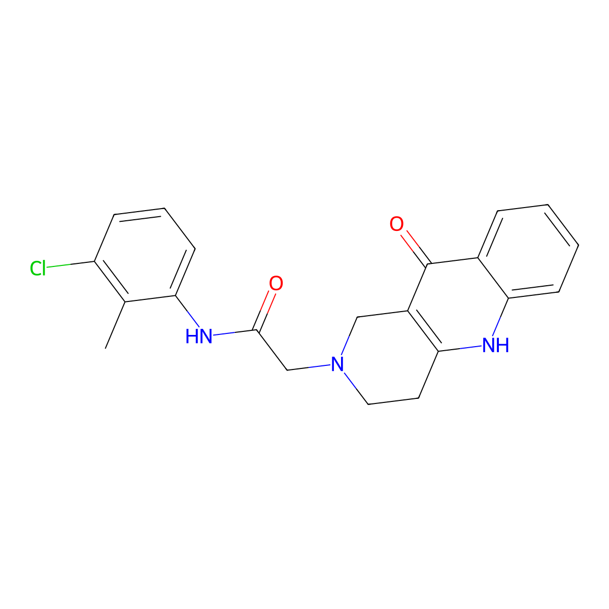 N-(3-chloro-2-methylphenyl)-2-(10-oxo-3,4,5,10-tetrahydrobenzo[b][1,6]naphthyridin-2(1H)-yl)acetamide molecular structure, CAS 1251622-46-4
