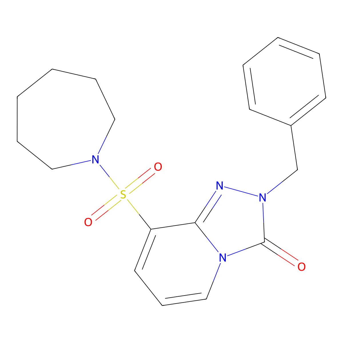 8-(azepan-1-ylsulfonyl)-2-benzyl-[1,2,4]triazolo[4,3-a]pyridin-3(2H)-one molecular structure, CAS 1251622-94-2