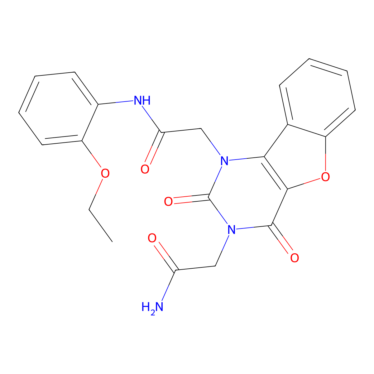 2-(3-(2-amino-2-oxoethyl)-2,4-dioxo-3,4-dihydrobenzofuro[3,2-d]pyrimidin-1(2H)-yl)-N-(2-ethoxyphenyl)acetamide molecular structure, CAS 1251623-22-9