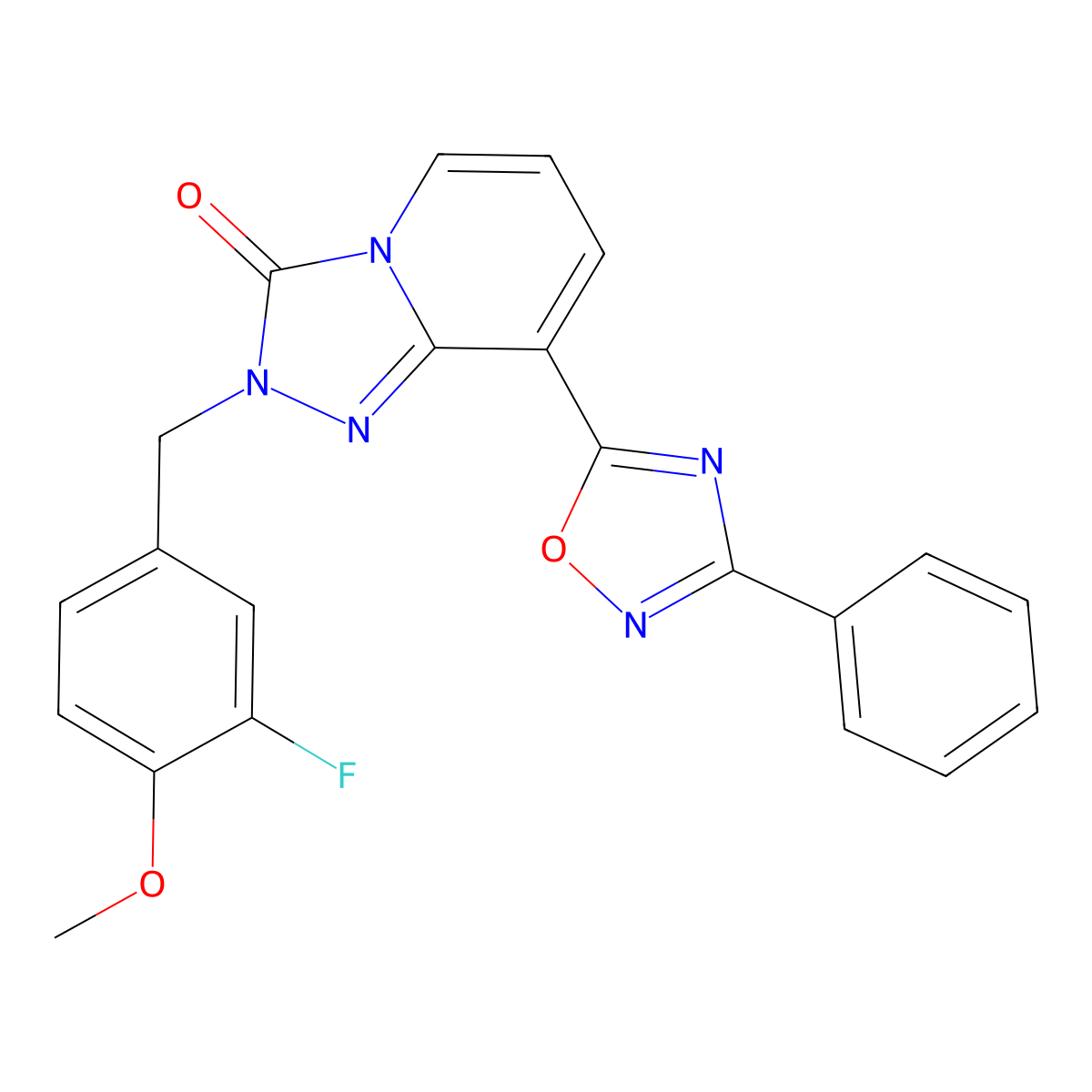 2-(3-fluoro-4-methoxybenzyl)-8-(3-phenyl-1,2,4-oxadiazol-5-yl)-[1,2,4]triazolo[4,3-a]pyridin-3(2H)-one molecular structure, CAS 1251624-88-0