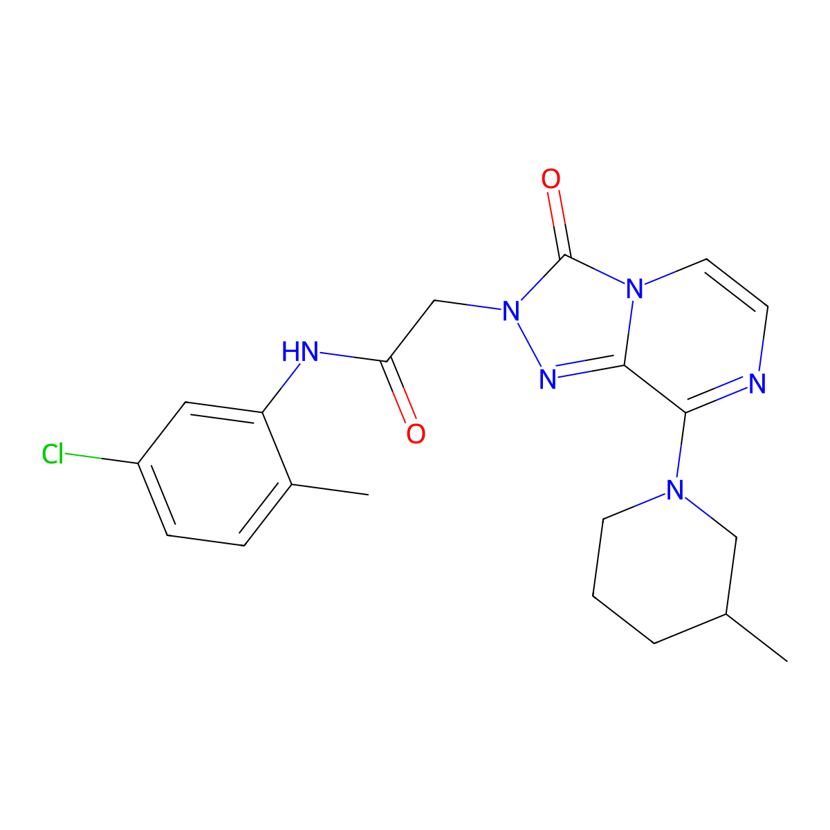 N-(5-chloro-2-methylphenyl)-2-[8-(3-methylpiperidin-1-yl)-3-oxo[1,2,4]triazolo[4,3-a]pyrazin-2(3H)-yl]acetamide molecular structure, CAS 1251625-96-3