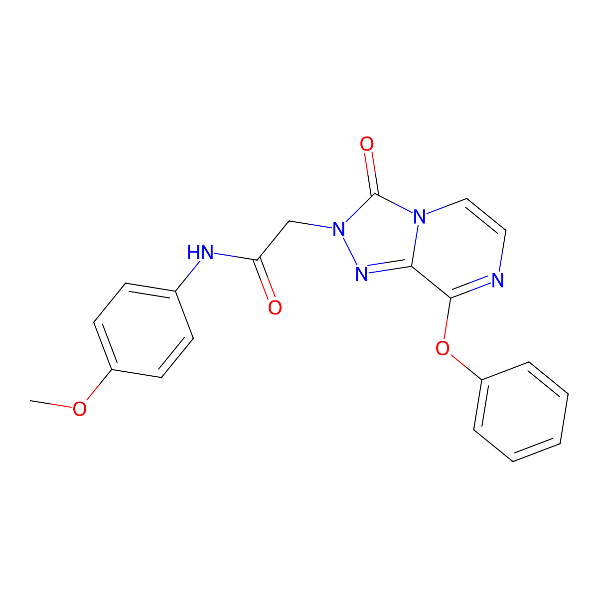 N-(4-methoxyphenyl)-2-{3-oxo-8-phenoxy-2H,3H-[1,2,4]triazolo[4,3-a]pyrazin-2-yl}acetamide molecular structure, CAS 1251628-51-9