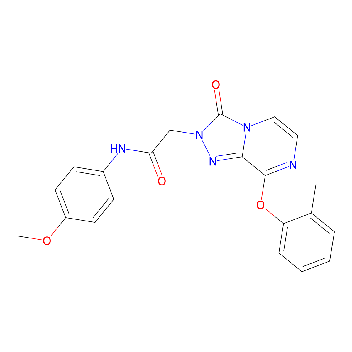 N-(4-methoxyphenyl)-2-[8-(2-methylphenoxy)-3-oxo[1,2,4]triazolo[4,3-a]pyrazin-2(3H)-yl]acetamide molecular structure, CAS 1251629-28-3