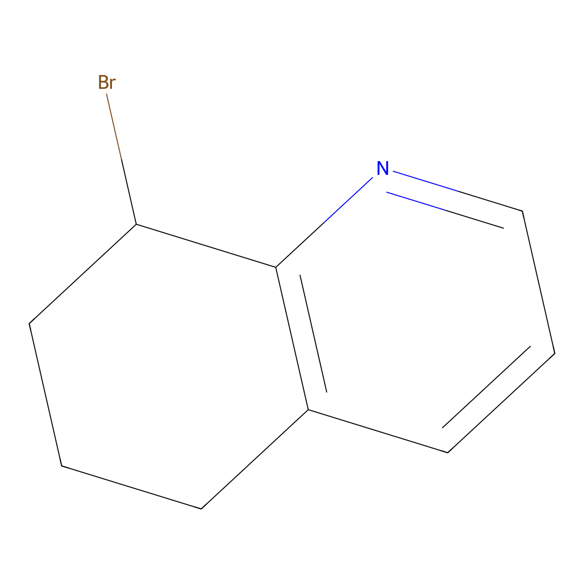 8-Bromo-5,6,7,8-tetrahydroquinoline molecular structure, CAS 125163-08-8
