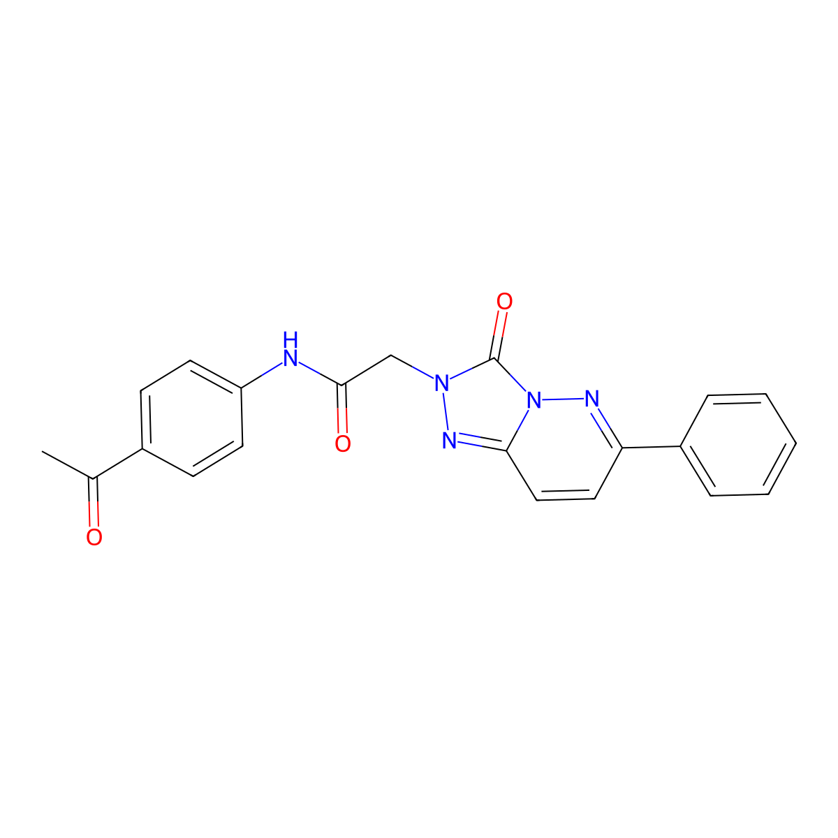 N-(4-acetylphenyl)-2-(3-oxo-6-phenyl-[1,2,4]triazolo[4,3-b]pyridazin-2(3H)-yl)acetamide molecular structure, CAS 1251630-28-0