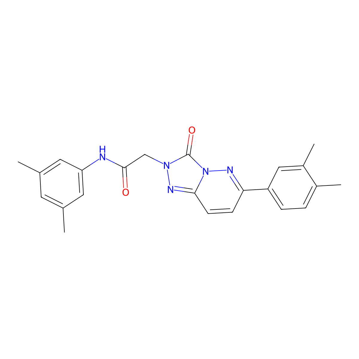 N-(3,5-dimethylphenyl)-2-[6-(3,4-dimethylphenyl)-3-oxo-2H,3H-[1,2,4]triazolo[4,3-b]pyridazin-2-yl]acetamide molecular structure, CAS 1251630-91-7