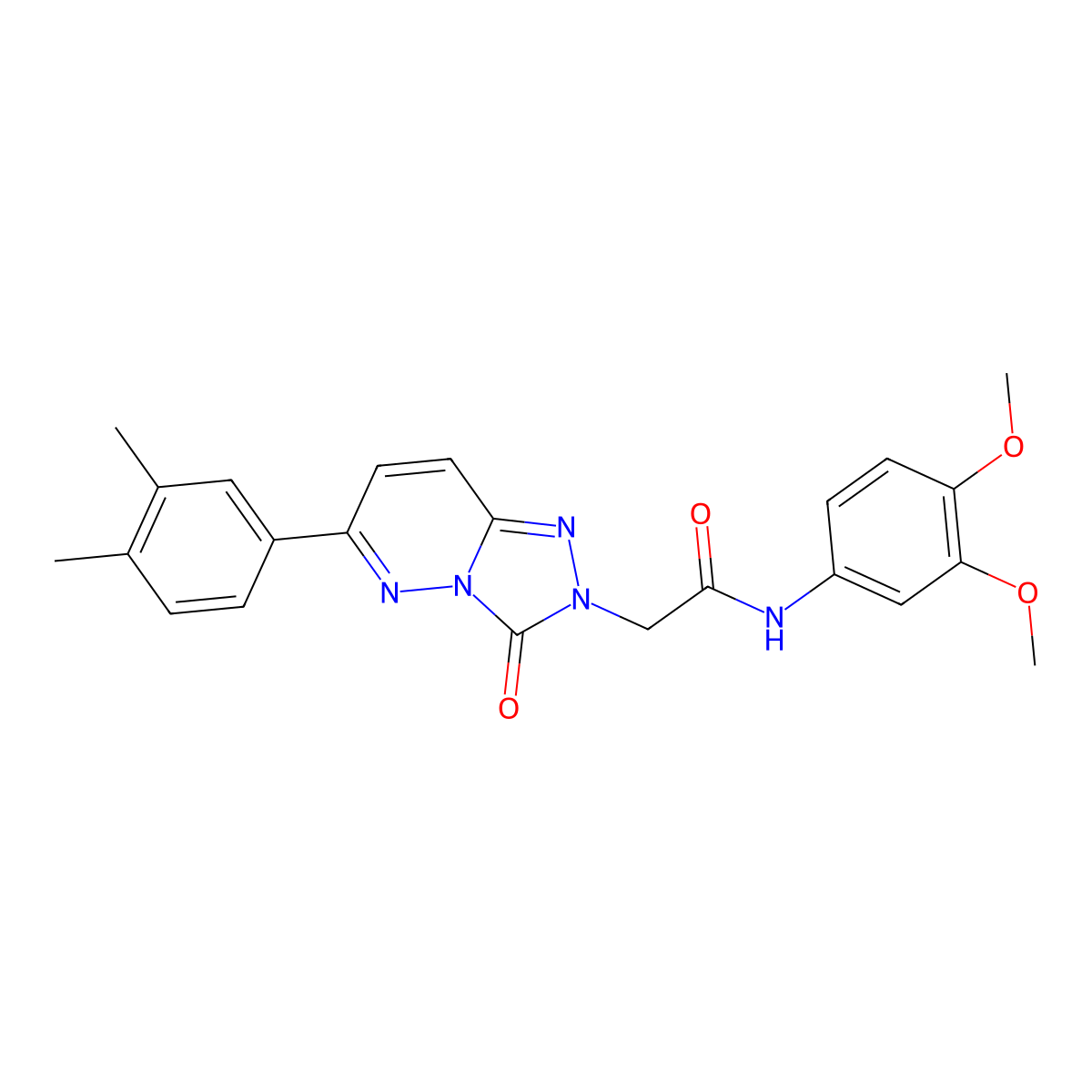 N-(3,4-dimethoxyphenyl)-2-(6-(3,4-dimethylphenyl)-3-oxo-[1,2,4]triazolo[4,3-b]pyridazin-2(3H)-yl)acetamide molecular structure, CAS 1251630-94-0