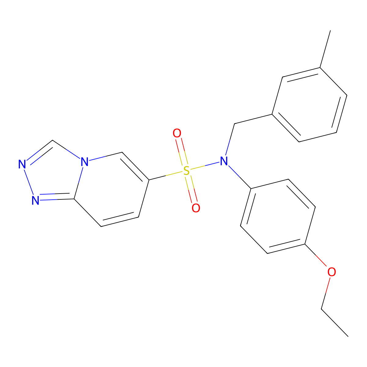 N-(4-Ethoxyphenyl)-N-[(3-methylphenyl)methyl]-[1,2,4]triazolo[4,3-A]pyridine-6-sulfonamide molecular structure, CAS 1251633-07-4