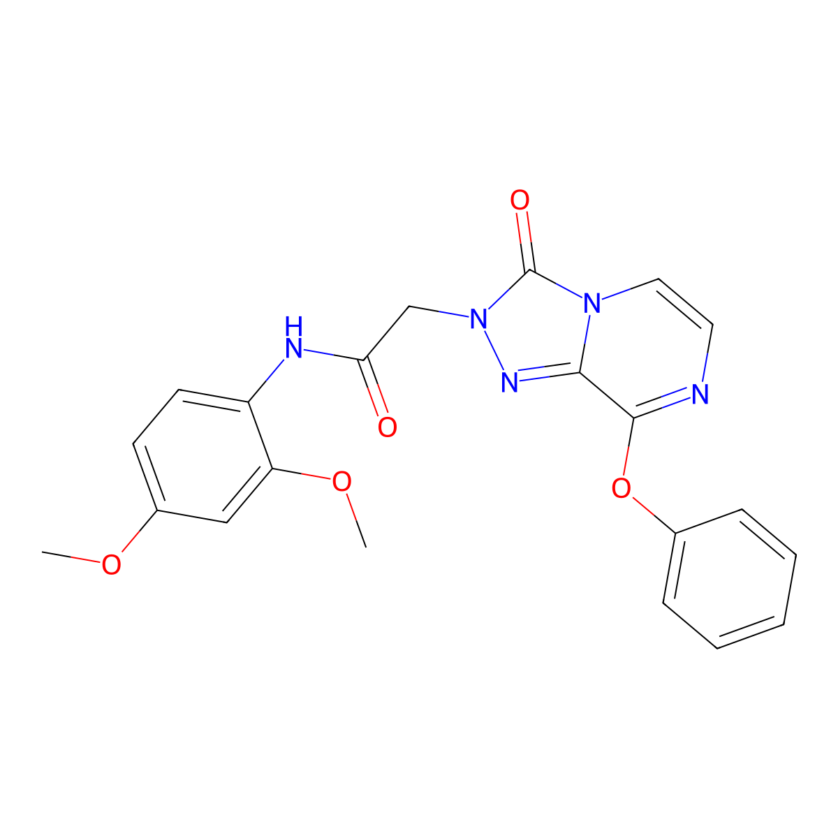 N-(2,4-dimethoxyphenyl)-2-(3-oxo-8-phenoxy-[1,2,4]triazolo[4,3-a]pyrazin-2(3H)-yl)acetamide molecular structure, CAS 1251633-60-9