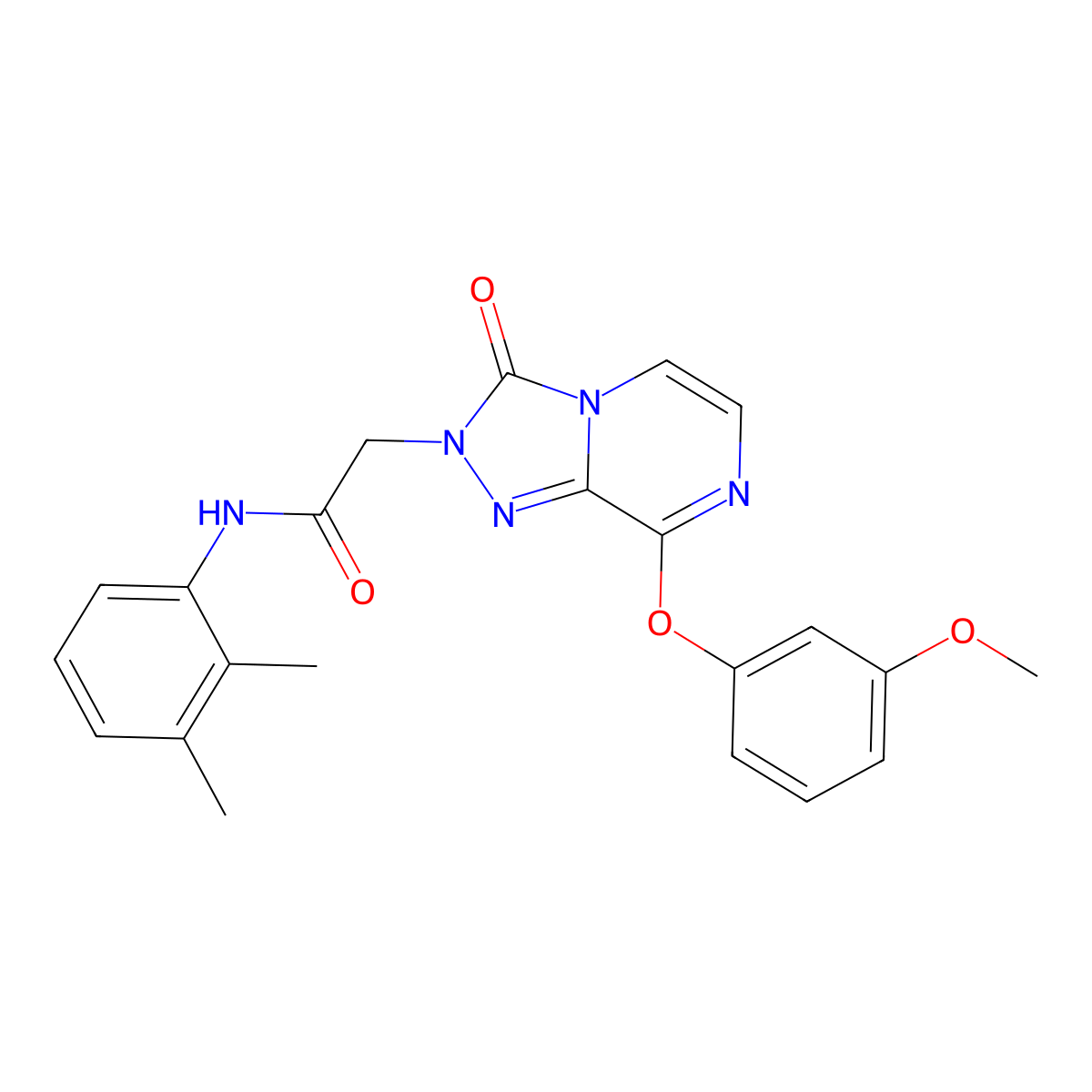 N-(2,3-dimethylphenyl)-2-(8-(3-methoxyphenoxy)-3-oxo-[1,2,4]triazolo[4,3-a]pyrazin-2(3H)-yl)acetamide molecular structure, CAS 1251633-72-3