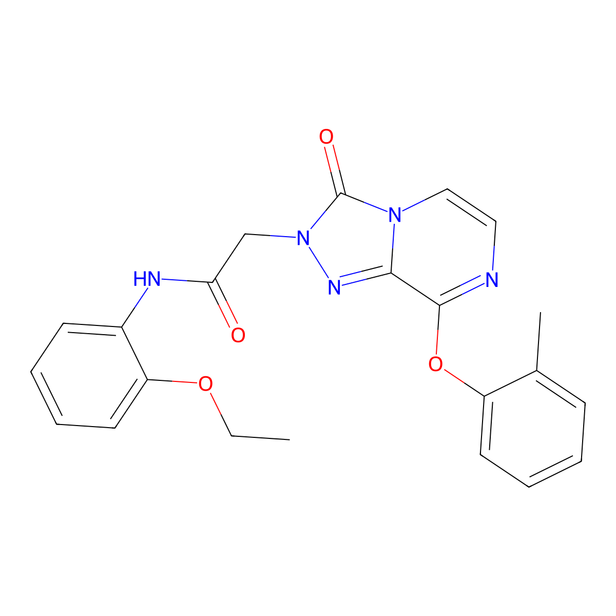 N-(2-ethoxyphenyl)-2-[8-(2-methylphenoxy)-3-oxo-2H,3H-[1,2,4]triazolo[4,3-a]pyrazin-2-yl]acetamide molecular structure, CAS 1251634-10-2