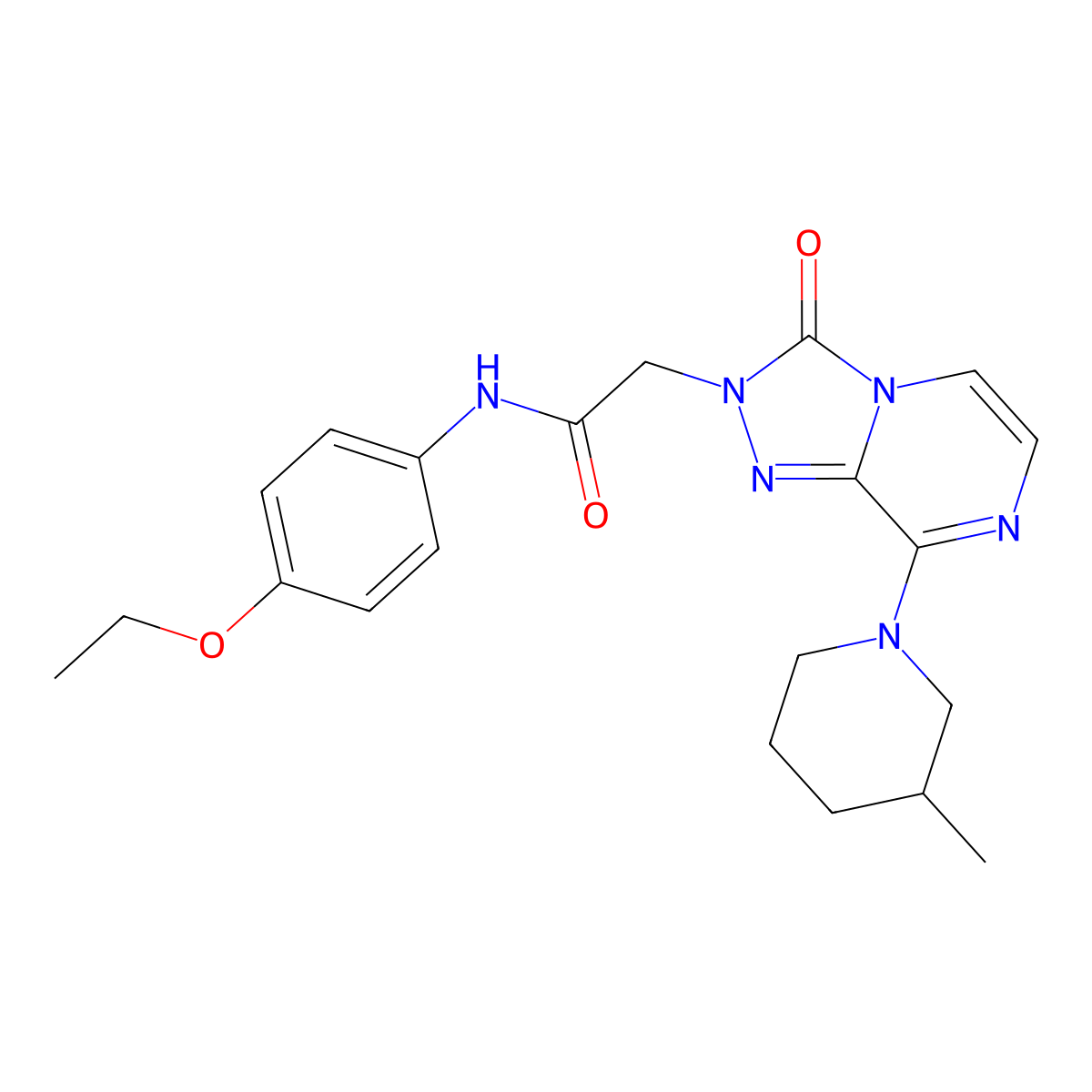 N-(4-ethoxyphenyl)-2-[8-(3-methylpiperidin-1-yl)-3-oxo[1,2,4]triazolo[4,3-a]pyrazin-2(3H)-yl]acetamide molecular structure, CAS 1251657-21-2