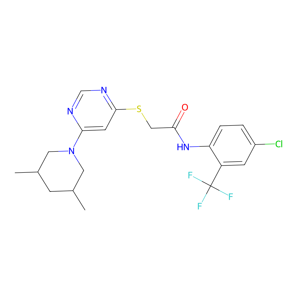 N-(2,5-dimethylphenyl)-4-[(phenylsulfonyl)amino]piperidine-1-carboxamide molecular structure, CAS 1251671-30-3