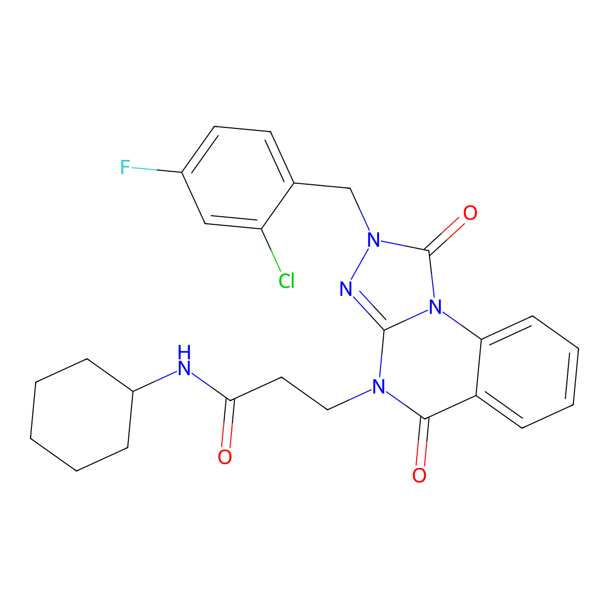 N-(3-chlorophenyl)-4-[(2,3-dioxo-4-phenylpiperazin-1-yl)methyl]benzamide molecular structure, CAS 1251671-87-0
