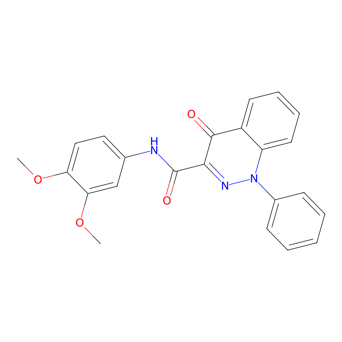 N-(3,4-dimethoxyphenyl)-4-oxo-1-phenyl-1,4-dihydrocinnoline-3-carboxamide molecular structure, CAS 1251673-03-6