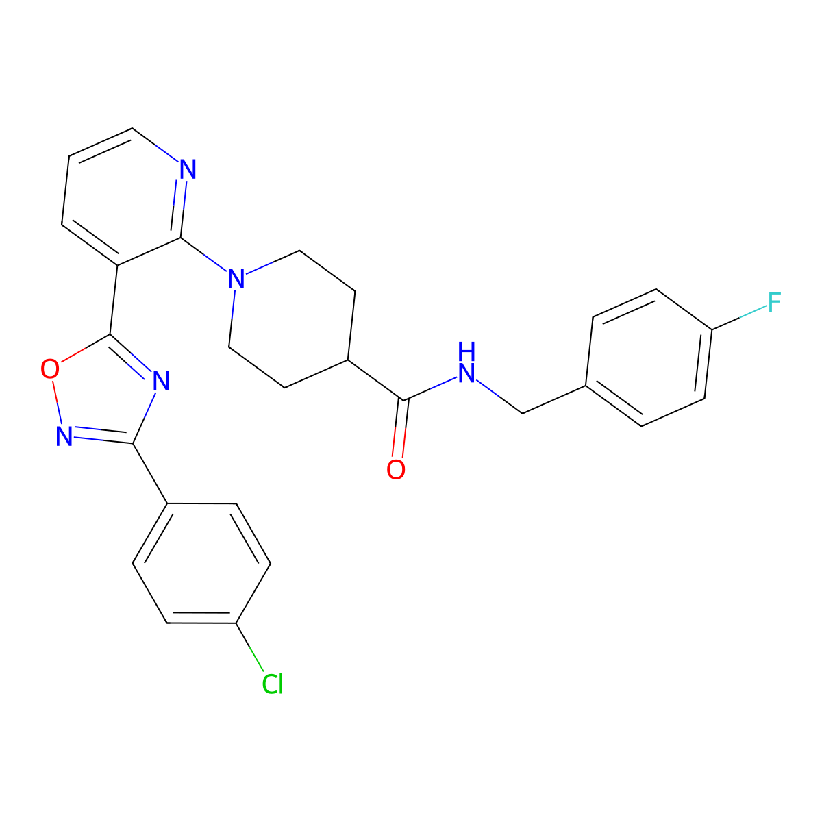 N-{3-[methyl(phenyl)amino]propyl}-4-[3-(propionylamino)pyridin-2-yl]benzamide molecular structure, CAS 1251674-34-6