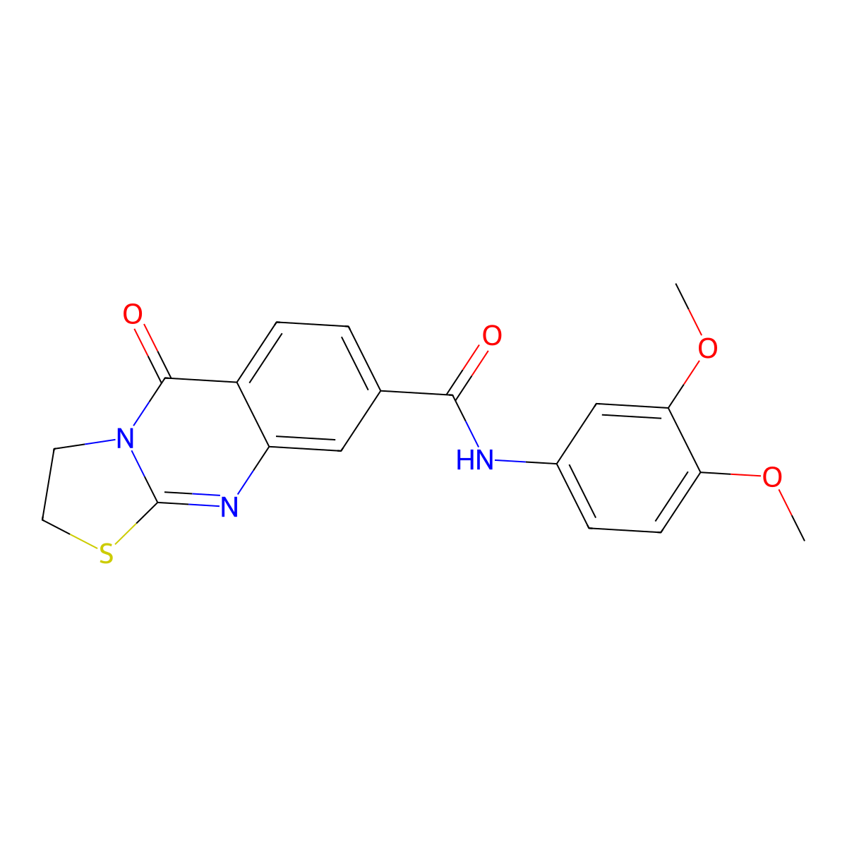 N-(3,4-dimethoxyphenyl)-5-oxo-2H,3H,5H-[1,3]thiazolo[2,3-b]quinazoline-8-carboxamide molecular structure, CAS 1251676-18-2