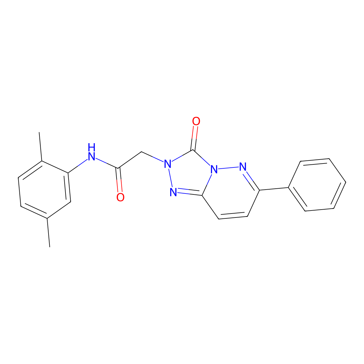 N-(2,5-dimethylphenyl)-2-(3-oxo-6-phenyl-[1,2,4]triazolo[4,3-b]pyridazin-2(3H)-yl)acetamide molecular structure, CAS 1251677-61-8