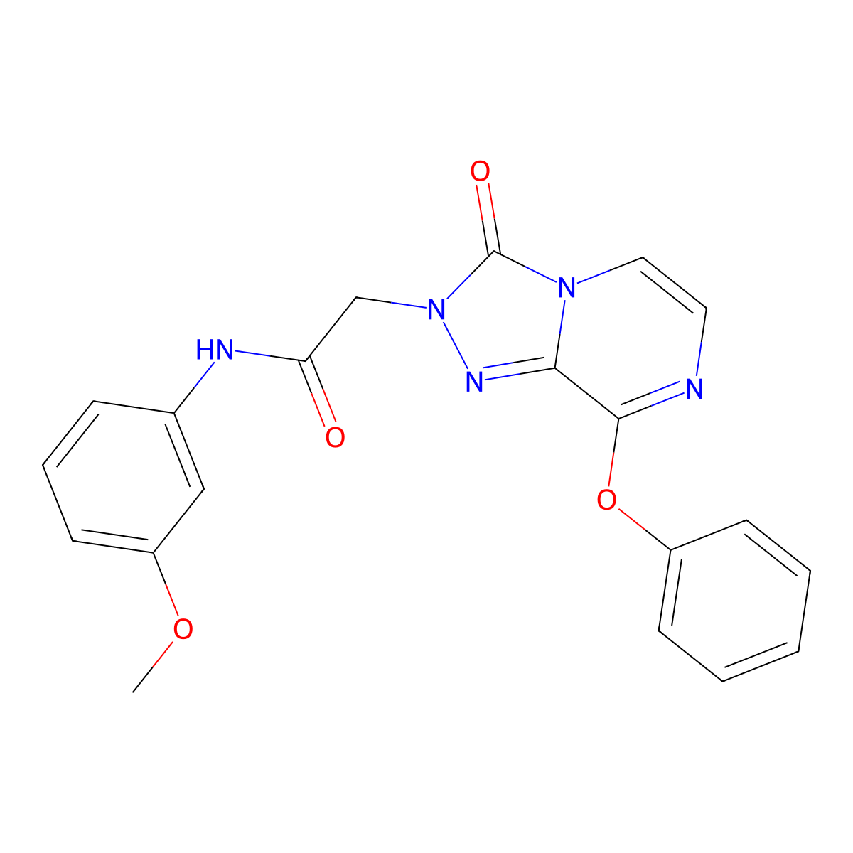 N-(3-methoxyphenyl)-2-{3-oxo-8-phenoxy-2H,3H-[1,2,4]triazolo[4,3-a]pyrazin-2-yl}acetamide molecular structure, CAS 1251677-77-6