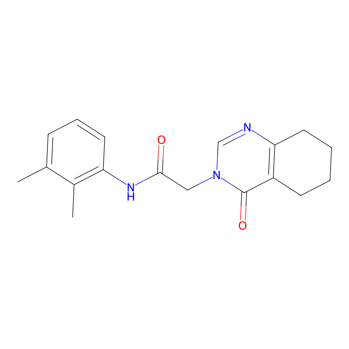 N-(2,3-dimethylphenyl)-2-(4-oxo-3,4,5,6,7,8-hexahydroquinazolin-3-yl)acetamide molecular structure, CAS 1251677-89-0