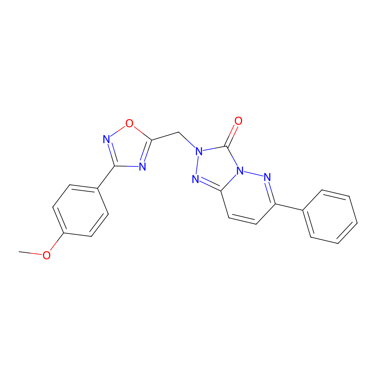 2-((3-(4-methoxyphenyl)-1,2,4-oxadiazol-5-yl)methyl)-6-phenyl-[1,2,4]triazolo[4,3-b]pyridazin-3(2H)-one molecular structure, CAS 1251678-03-1
