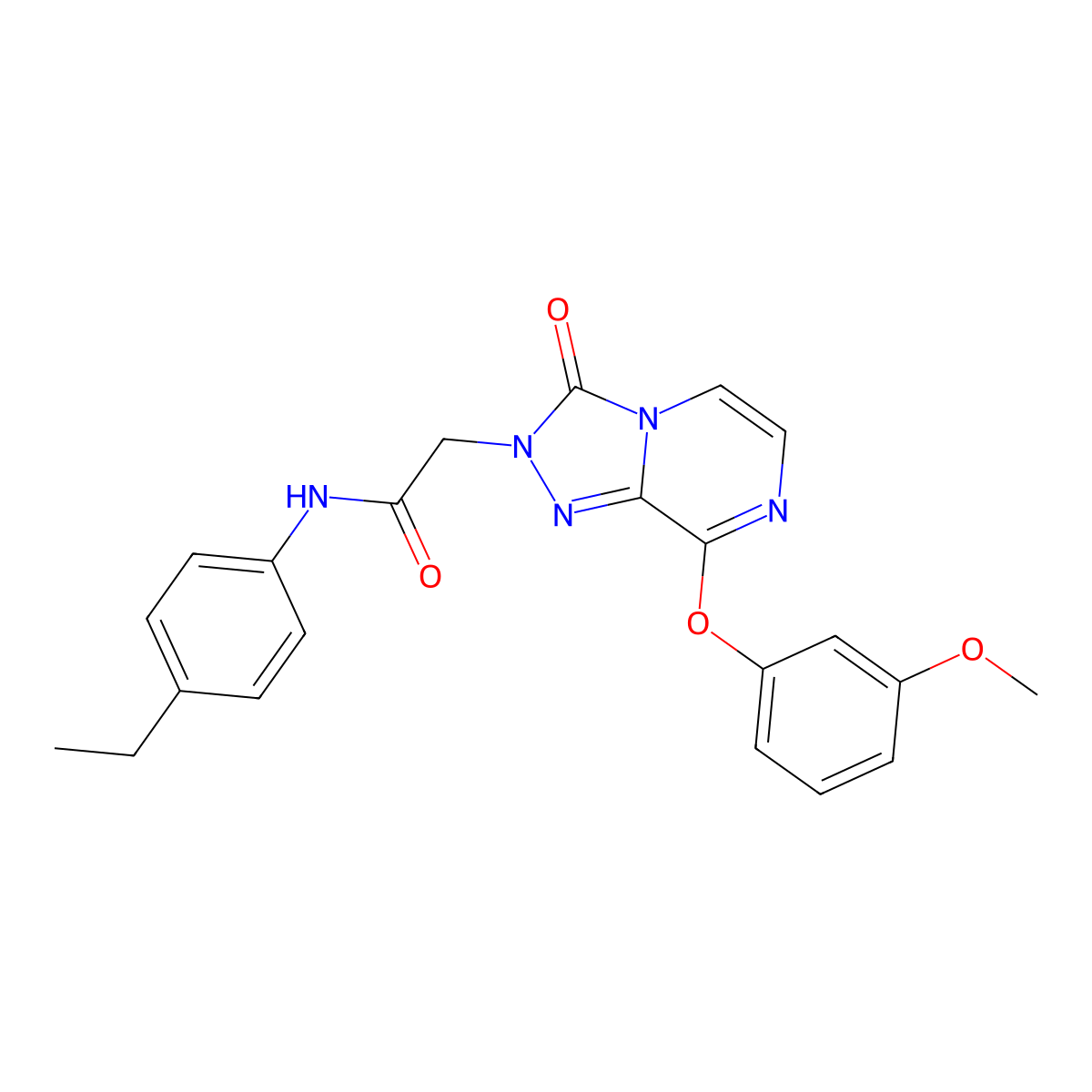 N-(4-ethylphenyl)-2-(8-(3-methoxyphenoxy)-3-oxo-[1,2,4]triazolo[4,3-a]pyrazin-2(3H)-yl)acetamide molecular structure, CAS 1251678-13-3