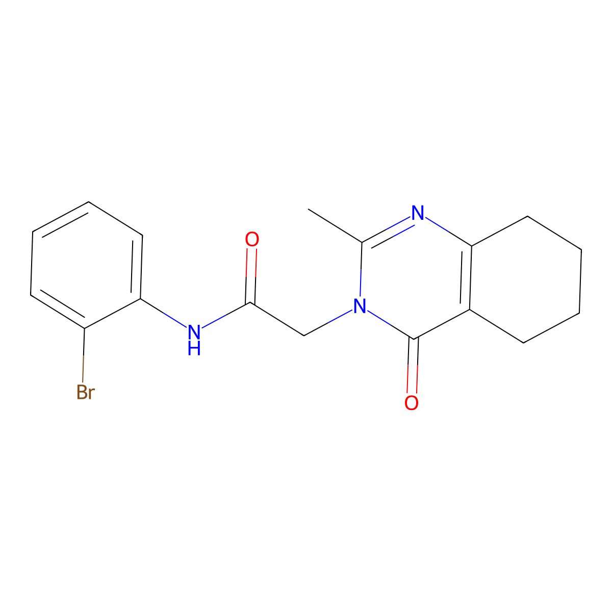 N-(2-bromophenyl)-2-(2-methyl-4-oxo-5,6,7,8-tetrahydroquinazolin-3(4H)-yl)acetamide molecular structure, CAS 1251678-52-0