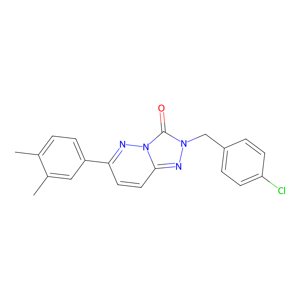 2-(4-chlorobenzyl)-6-(3,4-dimethylphenyl)-[1,2,4]triazolo[4,3-b]pyridazin-3(2H)-one molecular structure, CAS 1251680-98-4