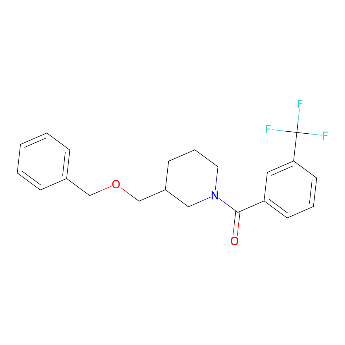 (3-((Benzyloxy)methyl)piperidin-1-yl)(3-(trifluoromethyl)phenyl)methanone molecular structure, CAS 1251685-46-7