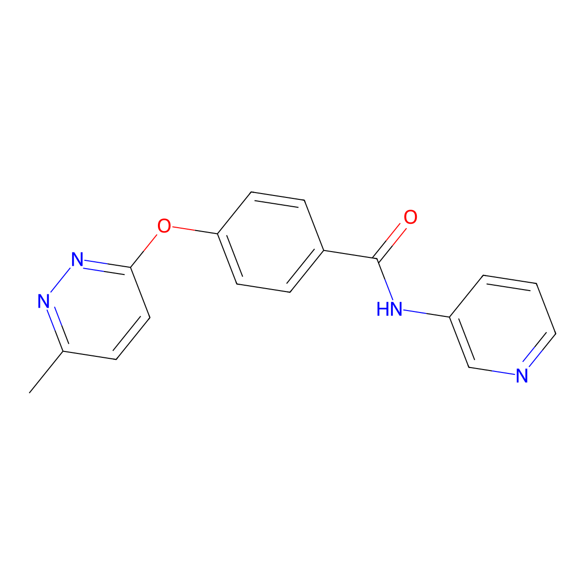 4-[(6-methylpyridazin-3-yl)oxy]-N-(pyridin-3-yl)benzamide molecular structure, CAS 1251685-69-4