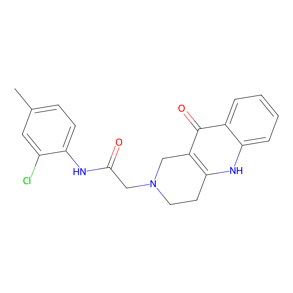 N-(2-chloro-4-methylphenyl)-2-(10-oxo-3,4,5,10-tetrahydrobenzo[b][1,6]naphthyridin-2(1H)-yl)acetamide molecular structure, CAS 1251688-35-3